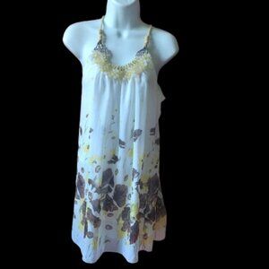 White Halter Dress Fits Small Medium NEW NWT